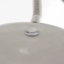 Mexlite Luminaria de pedestal PLATU con brazo flexible, con regulador táctil IP20, acero regulable