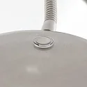 Mexlite Luminaria de pedestal PLATU con brazo flexible, con regulador táctil IP20, acero regulable