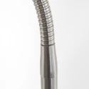 Mexlite Luminaria de pedestal PLATU con brazo flexible, con regulador táctil IP20, acero regulable