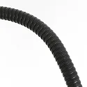 Mexlite Luminaria de pedestal PLATU con brazo flexible, con regulador táctil IP20, negro mate regulable