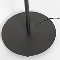 Mexlite Luminaria de pedestal PLATU con brazo flexible, con regulador táctil IP20, negro mate regulable