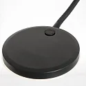 Mexlite Luminaria de pedestal PLATU con brazo flexible, con regulador táctil IP20, negro mate regulable