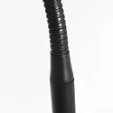 Mexlite Luminaria de pedestal PLATU con brazo flexible, con regulador táctil IP20, negro mate regulable