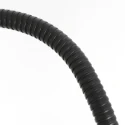 Mexlite Luminaria de pedestal PLATU con brazo flexible, con regulador táctil IP20, negro mate regulable