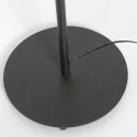 Mexlite Luminaria de pedestal PLATU con brazo flexible, con regulador táctil IP20, negro mate regulable