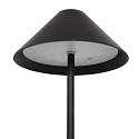 Steinhauer Luminaria de mesa ANCILLA Arriba-Abajo, con conexión USB, con batería, con regulador táctil IP54, negro mate regulable