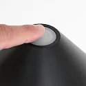 Steinhauer Luminaria de mesa ANCILLA Arriba-Abajo, con conexión USB, con batería, con regulador táctil IP54, negro mate regulable
