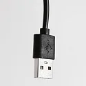 Steinhauer Luminaria de mesa ANCILLA Arriba-Abajo, con conexión USB, con batería, con regulador táctil IP54, negro mate regulable