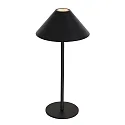 Steinhauer Luminaria de mesa ANCILLA Arriba-Abajo, con conexión USB, con batería, con regulador táctil IP54, negro mate regulable