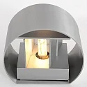 Luminaria de pared MURO Arriba-Abajo, redondo, ajustable G9 IP20, acero cepillado regulable