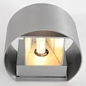 Luminaria de pared MURO Arriba-Abajo, redondo, ajustable G9 IP20, acero cepillado regulable