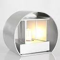 Luminaria de pared MURO Arriba-Abajo, redondo, ajustable G9 IP20, acero cepillado regulable