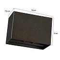 Steinhauer Luminaria de pared MURO G9 IP20, regulable