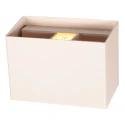 Steinhauer wall luminaire MURO 1 flame, square G9 IP20, creme dimmable