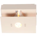 Steinhauer wall luminaire MURO 1 flame, square G9 IP20, creme dimmable