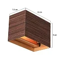 Steinhauer Luminaria de pared MURO G9 IP20, regulable