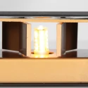 Luminaria de pared MURO Arriba-Abajo, angular, plano, ajustable G9 IP20, negro mate regulable