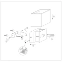 Luminaria de pared MURO Arriba-Abajo, angular, plano, ajustable G9 IP20, negro mate regulable