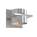 Luminaria de pared MURO Arriba-Abajo, angular, cilíndrico, ajustable G9 IP20, acero cepillado regulable