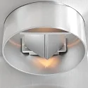 Luminaria de pared MURO Arriba-Abajo, angular, cilíndrico, ajustable G9 IP20, acero cepillado regulable