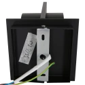 wall luminaire MURO up / down, square, cylindrical, adjustable G9 IP20, steel brushed dimmable