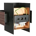 Steinhauer Luminaria de pared MURO G9 IP20, regulable