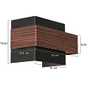 Steinhauer Luminaria de pared MURO G9 IP20, regulable