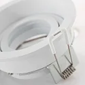Steinhauer recessed luminaire PÉLITE SPOT round, rigid, set back GU10 IP20, white matt dimmable