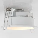 Steinhauer recessed luminaire PÉLITE SPOT round, rigid, set back GU10 IP20, white matt dimmable
