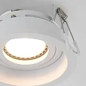 Steinhauer recessed luminaire PÉLITE SPOT round, rigid, set back GU10 IP20, white matt dimmable