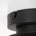 Steinhauer Luminaria de techo REFLEXION E27 IP20, negro regulable