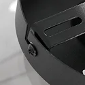 Steinhauer Luminaria de techo REFLEXION E27 IP20, negro regulable