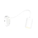 Mexlite Luminaria de pared UPROUND de 1 llama GU10 IP20, blanco 