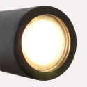 Mexlite Luminaria de pared UPROUND de 1 llama GU10 IP20, negro 