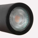 Mexlite Luminaria de pared UPROUND de 1 llama GU10 IP20, negro 