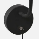 Mexlite Luminaria de pared UPROUND de 1 llama GU10 IP20, negro 