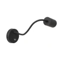 Mexlite Luminaria de pared UPROUND de 1 llama GU10 IP20, negro 