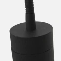 Mexlite Luminaria de pared UPROUND de 1 llama GU10 IP20, negro 