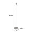 Mexlite Luminaria de pedestal NOOR E27 IP20, regulable