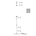 Mexlite Luminaria de pedestal NOOR E27 IP20, regulable