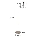 Mexlite Luminaria de pedestal BELLA E27 IP20, regulable