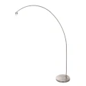 Luz de arco SOLVA de 1 llama, sin pantalla E27 IP20, acero regulable