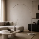 Mexlite arc luminaire SOLVA 1 flame, without shade E27 IP20, steel dimmable