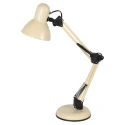 Luminaria de mesa STUDY de 1 llama E27 IP20, crema regulable