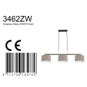 Steinhauer pendant luminaire STANG 3 flames E27 IP20, mud