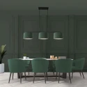 Steinhauer pendant luminaire STANG 3 flames E27 IP20, dark green