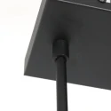 Steinhauer pendant luminaire STANG 3 flames E27 IP20, blue, black