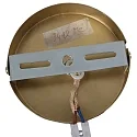 Mexlite pendant luminaire GRAZIOGLASS ?18cm E27 IP20, brass