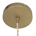 Mexlite pendant luminaire GRAZIOGLASS ?14cm E27 IP20, brass