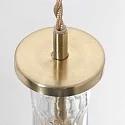 Mexlite pendant luminaire GRAZIOGLASS ?14cm E27 IP20, brass